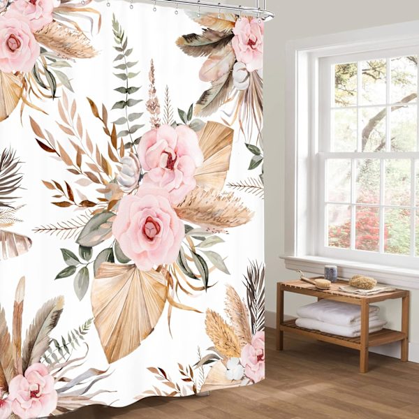Boho Bohemian Rose Blomster Bruseforhæng 59x70.8 Tommer Blush Flow
