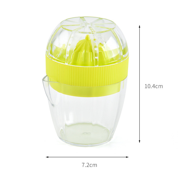 1 \"Frisk & Frugtig\" Citron- og Limepresser med Beholder og Låg,