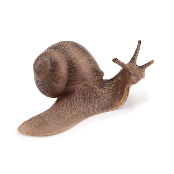 2 stk. hagesneglstatuefigur i plast