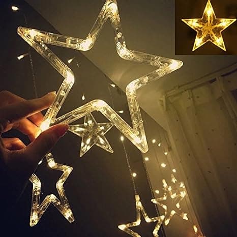 LED-lyssnor for vindusgardiner med Ramadan-dekorasjon