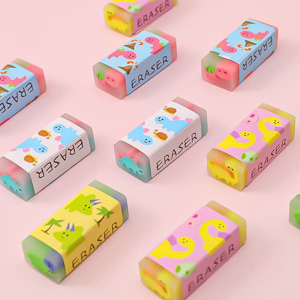 32 st Cartoon Little Dinosaur Eraser Elementary School Students