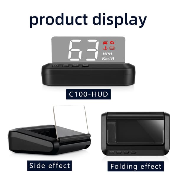 Hd Head Up Display - Projektion af køretøjsinformation