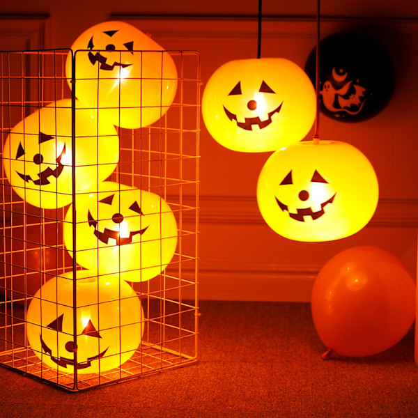 10 Halloween Gresskar Ballonger Rask Fyll Gresskar Spøkelsesfestival