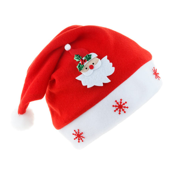 1 x Felt Santa Hat Decorative Santa Hat Holiday Party Headwear