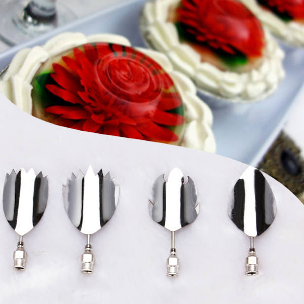 3D Gelatinflowerkunstverktøy, 10 stk puddingkremdyse
