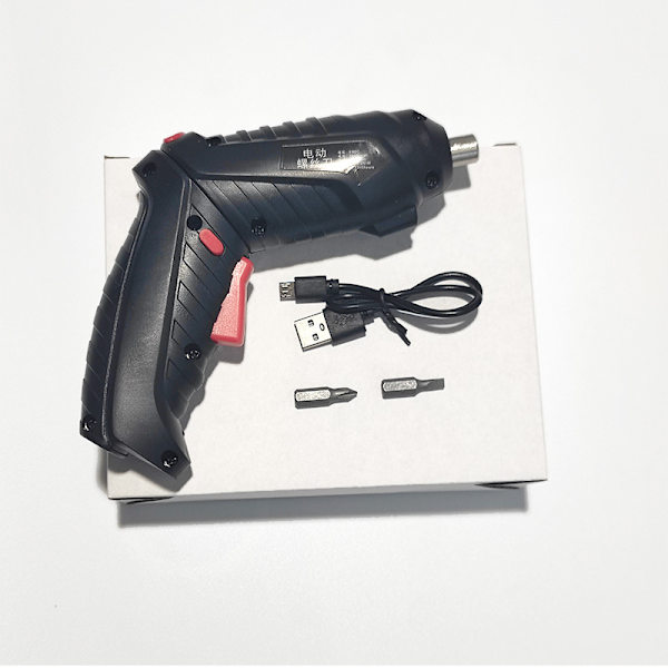 1 stk. 1300mAh 3,6V trådløs elektrisk skruetrækker, USB-opladningskab