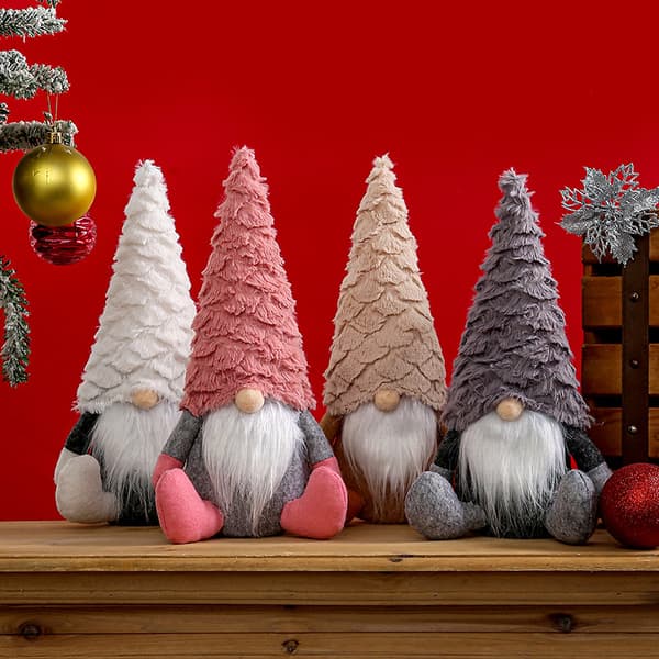 1 stk. Pink Faceless Old Man Doll Showcase Julepynt C