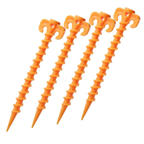 (20cm×4.5cm,⌀10)Markspikar Kvalitet PP Plast Tältpinnar, Rep