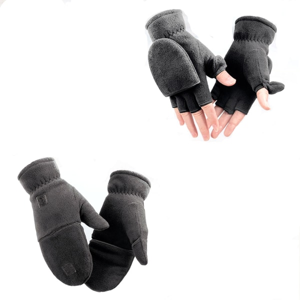 Syksyn ja talven lämpimät hanskat miehille ja naisille (koko M) musta