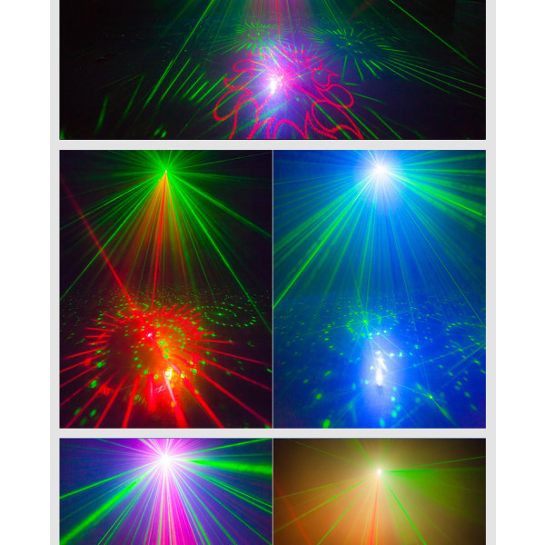 DJ Disco Scenelys, LED Lydeaktiveret Laserlys RGB