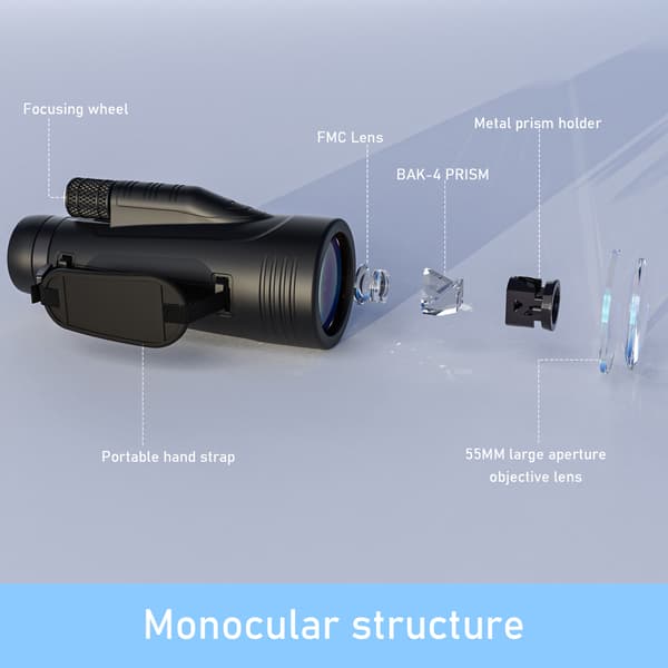 10X50 Hd Starscope Monokulær-svart