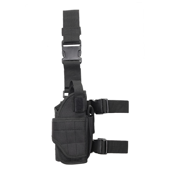 Sort 1 1000D Nylon Airsoft Army Taktisk Blød Ben Lår Pistol Holster