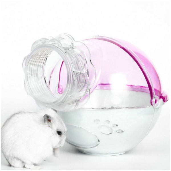 Small Animal Bath House, Pet Toy, Acrylic Hamster Bathroom Cage,