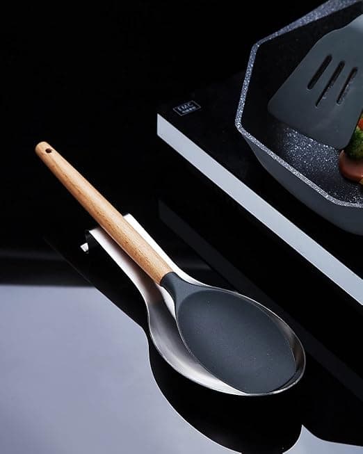 Mat Sølvske Hvile, (1PC-9.5 Tommer) Rustfrit Stål Ske H