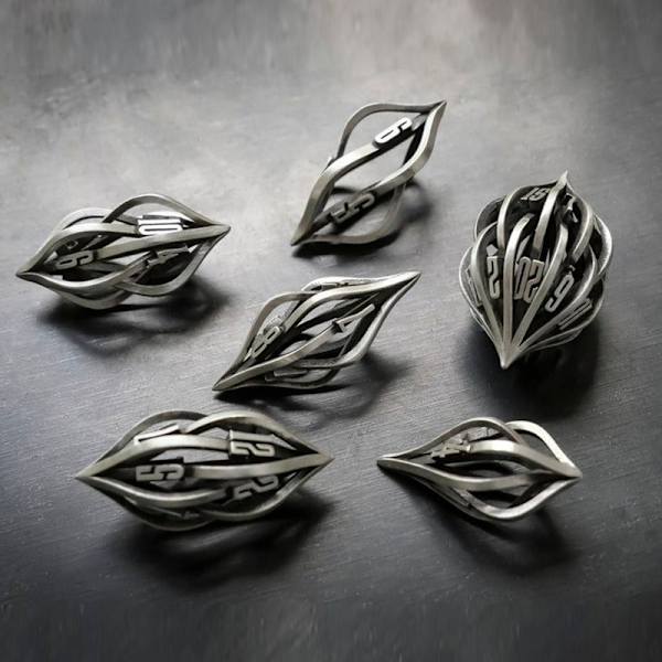 DND Dungeons and Dragons Tärningssats, 7PCS/Set D&D Tärningar, ZHOORQI Po
