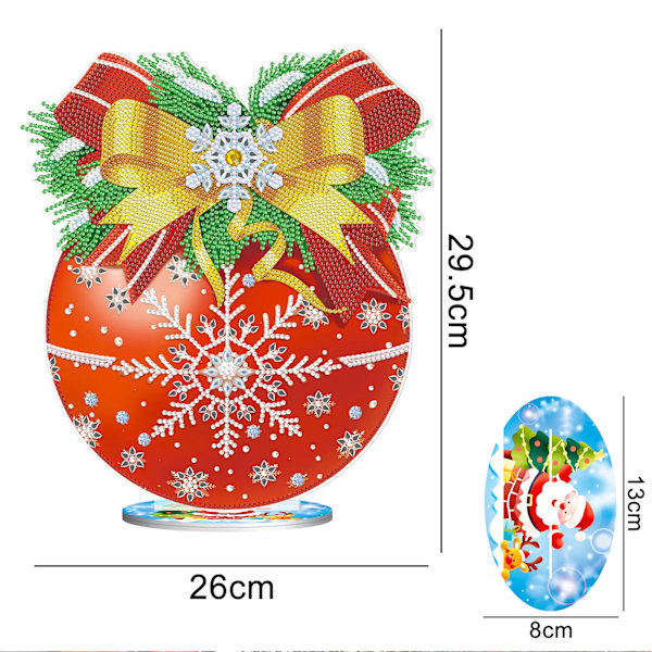 5D Diamantmaleri DIY Julebord Pynt Dekorativ Pa
