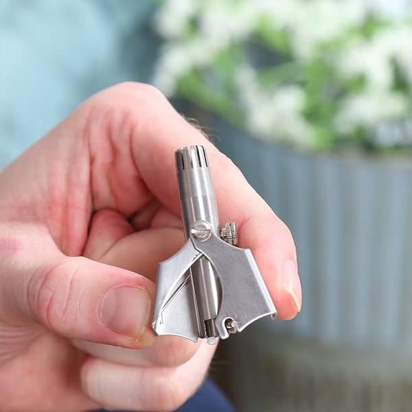 Mini rustfritt stål manuell nesetrimmer