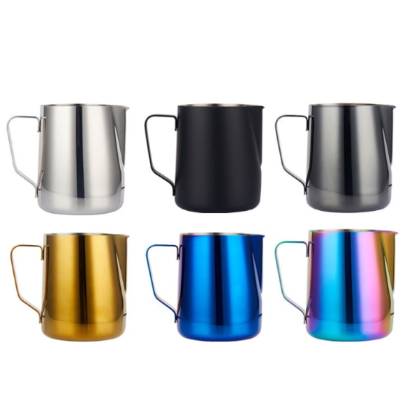 Rustfritt stål melkekanne 350ml med spesiell Latte Art-tut