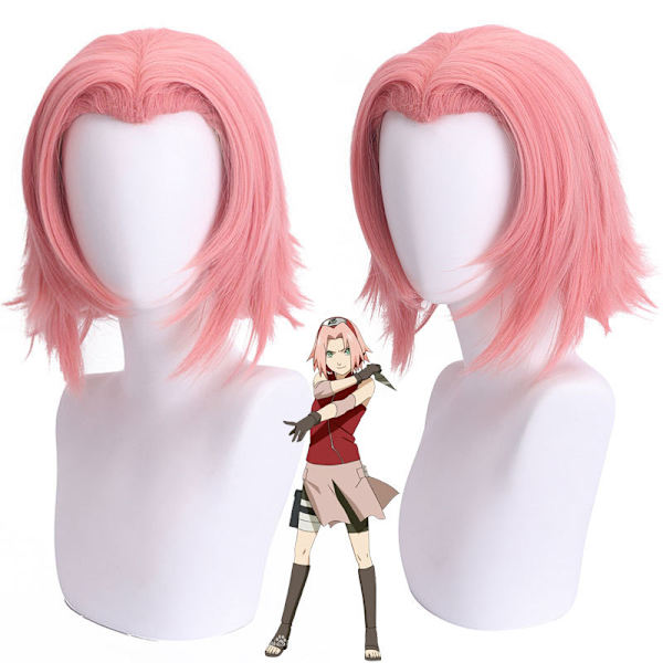 1 stk Huoying Chunye Sakura Ninja Sakura Smoke Pink COS parykk Ungdom