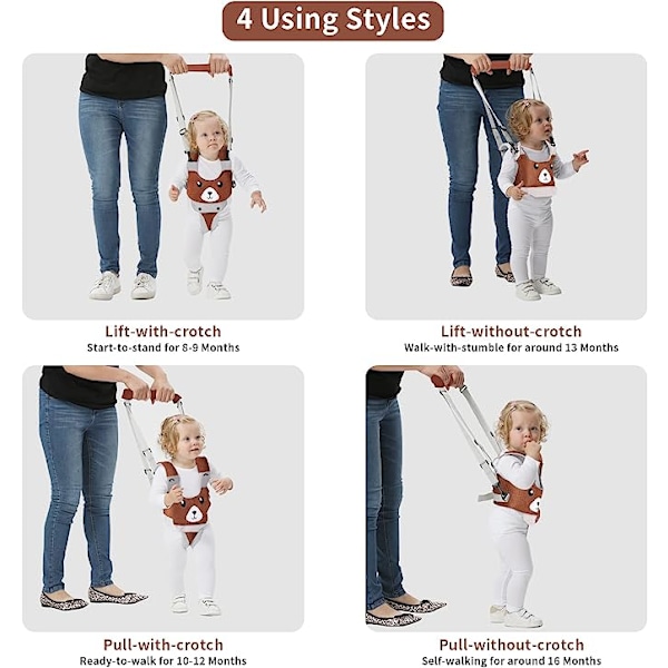 Baby Gåsele Mesh Gåhjælp Småbørn Justerbar Hjælp