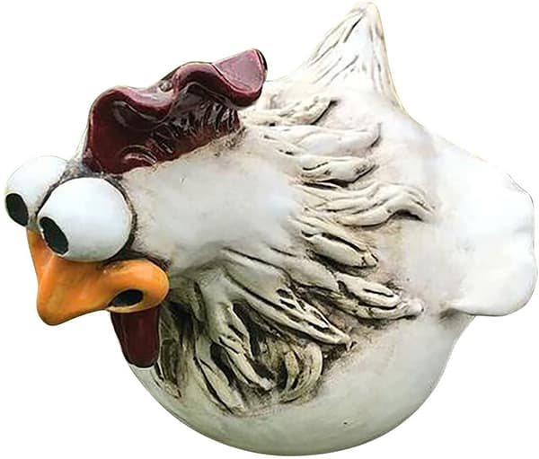 Kyllingstatuer, bondehuskunstdekor, kyllinghagepynt,