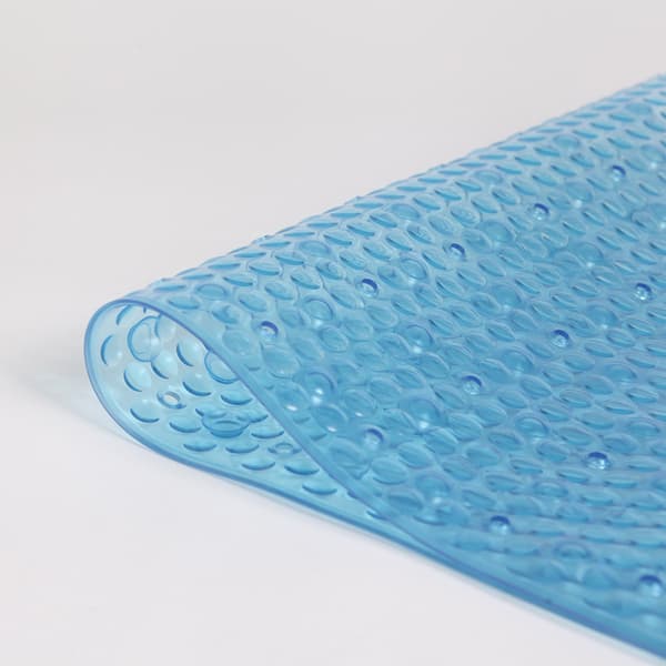 39x69 cm, Blå, Design Antiskli Badmatte Glans