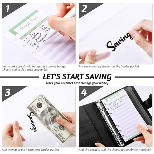 A6 Binder Budget Planner Notebook Covers Folder