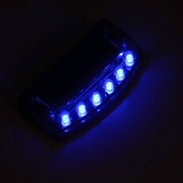 Bilsolcellsdriven LED falsk larm blinkande stöldskyddssäkerhet