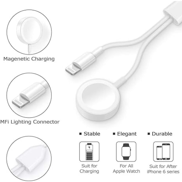 for Apple Watch-oplader Magnetisk opladningskabel Opdateringsversion W