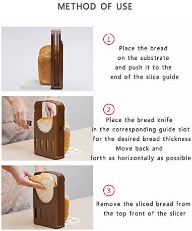 Brødskivemaskin, sammenleggbar brødskivemaskin, kompakt brødskiveguide