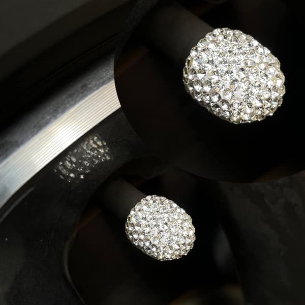Bling ventilhetter, 4-pakks dekkventilhetter, universelle Ha