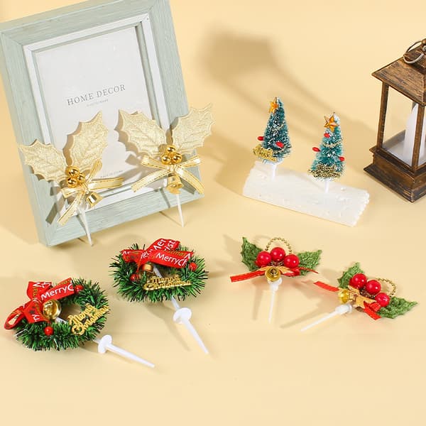 8 stk mini kake plugg-inn julebakingsted juletre le