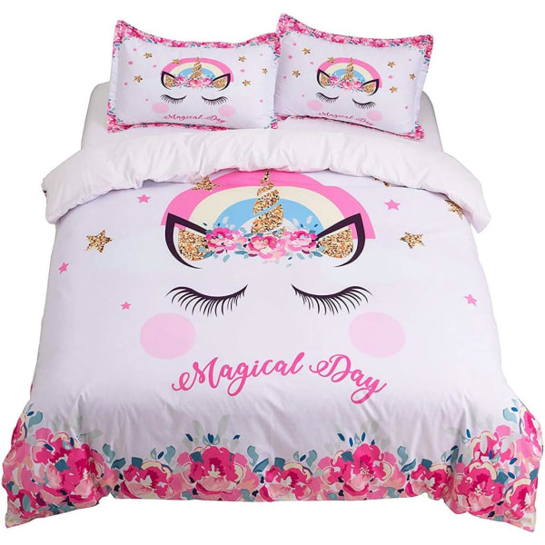 Unicorn Duvet Cover, Junior Children's Bedding Set Duvet Cover +