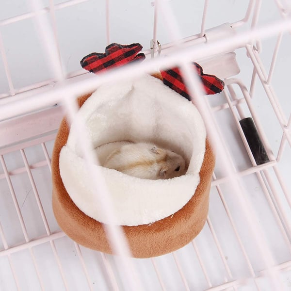 2-pack Mini Hamster Sängar, Varm Sängkläder för Små Husdjur, Bekväma