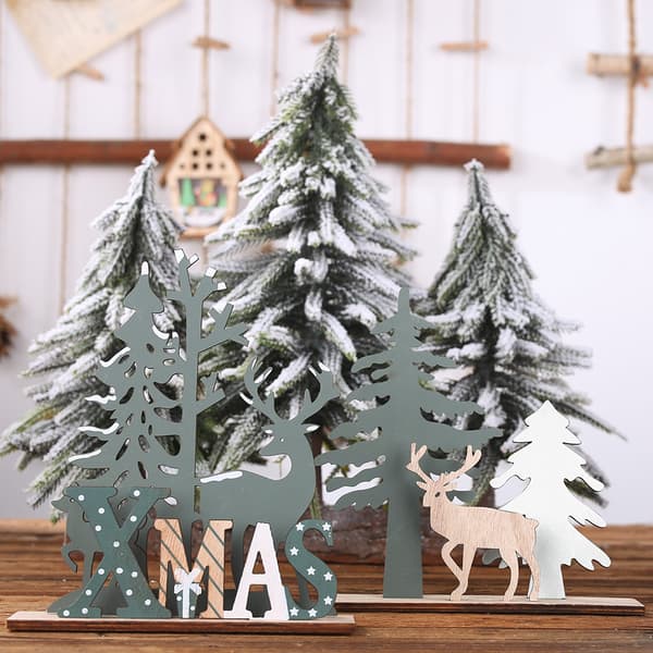2 stk. juledekorasjoner DIY elg juletrepynt