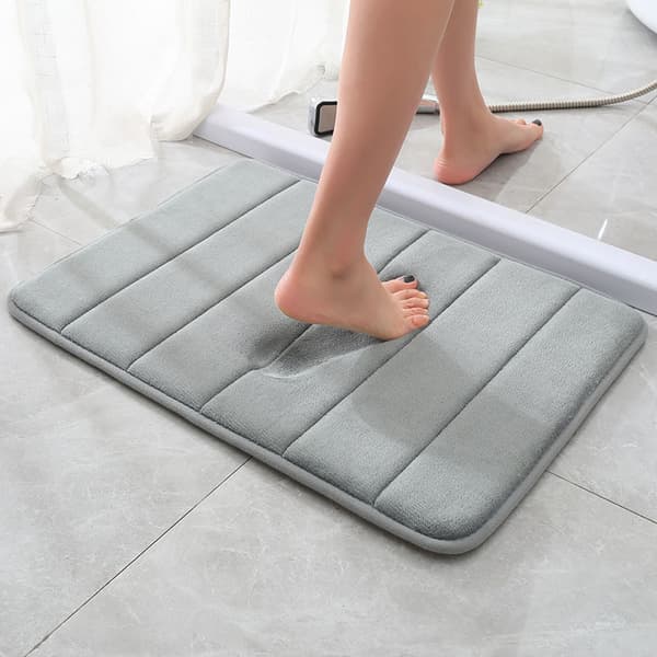 Memory Foam Bademåtte, Kontur Kommode Tæppe, Blødt og Behageligt,
