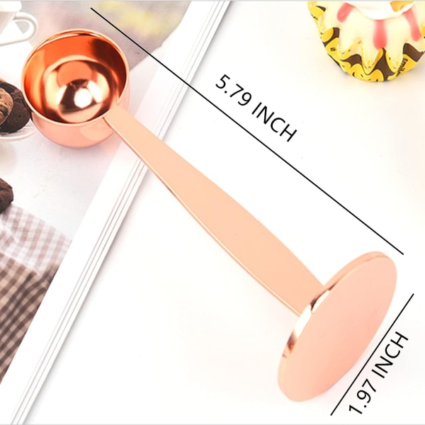Espresso Scoop og Tamper Kaffeske i Rustfrit Stål Måleske