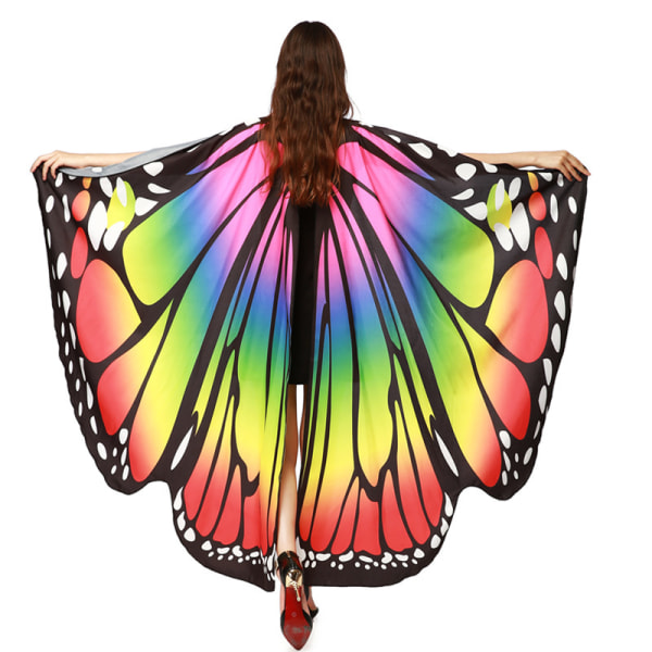 Roterande Cape Butterfly Shawl Dekoration Butterfly Cape Vuxen Wo