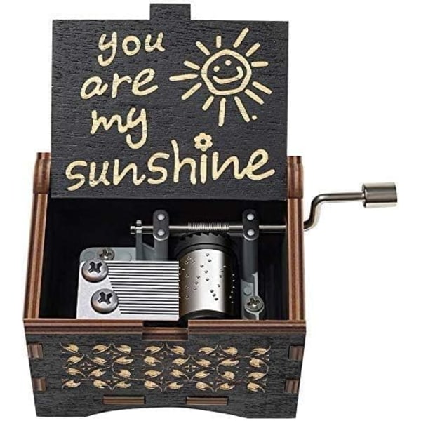 You are My Sunshine Music Box Wood Personalized Music Box, Laser