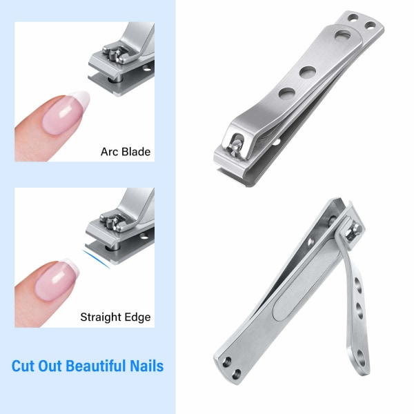 2 st raka nagelklippare, nagelklippare set, solid N