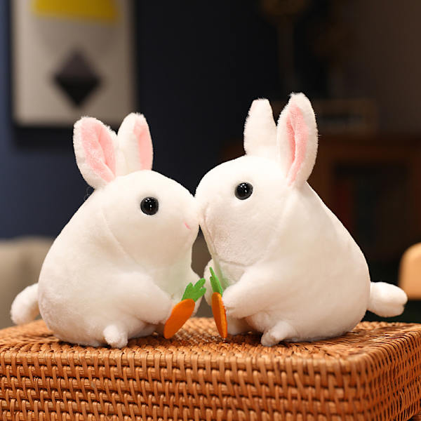 12cm Kawaii hännän heiluttava pupu nukke pehmolelu, ei paristoa