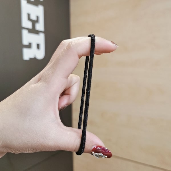 Hårbånd - 100 stk. 4 mm nylon og gummibånd til kvinder