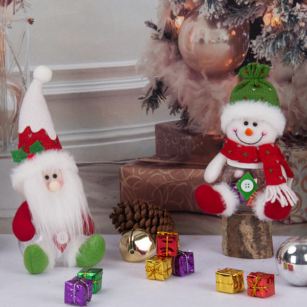 Jul Nya Julgodisaskar Santa Claus Snögubbe Liten Ca