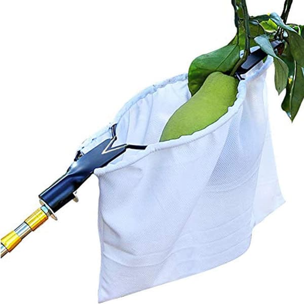 Fruktplukningskurv med 2 V-formede kniver