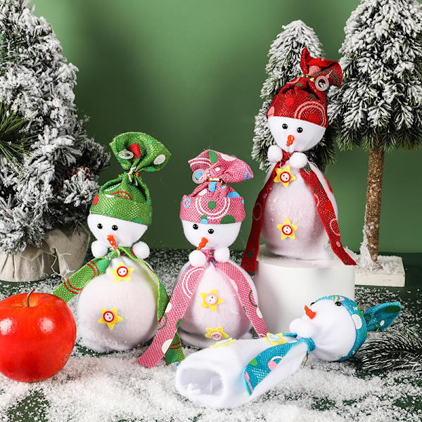 4 Jul Snögubbe Äpple Wrap Jul Dekorationer Kreativa Ch