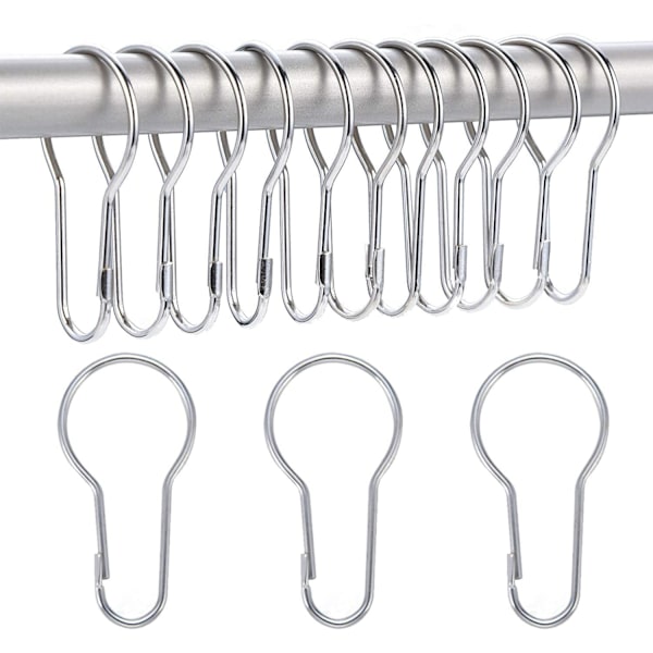 30-pack duschdraperiringar hängande krokar för sortering och organisering