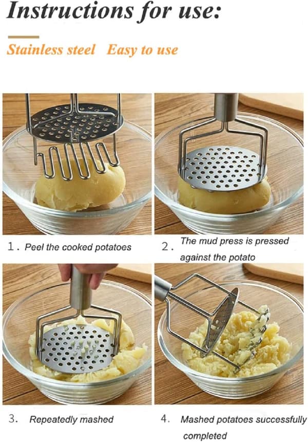 430 Rostfritt Stål Muddler, Manuell Muddler, Muddler, Köksredskap