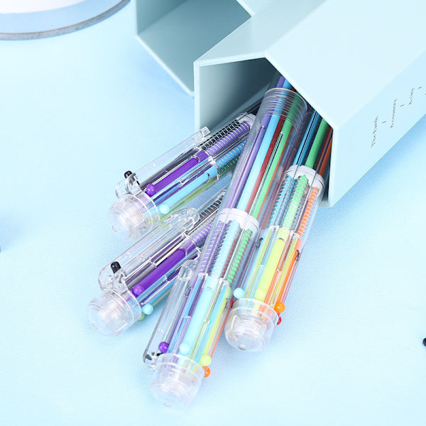 Multifarvede kuglepenne 40-pak Retractable Ballpoint Pens - 6 farver Cl