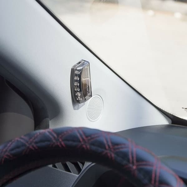 Bilsolcellsdriven LED falsk larm blinkande stöldskyddssäkerhet