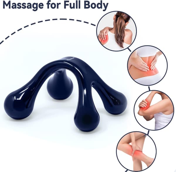 5 stk. palmeformede manuelle massageapparat, dybdevævstryk Poi